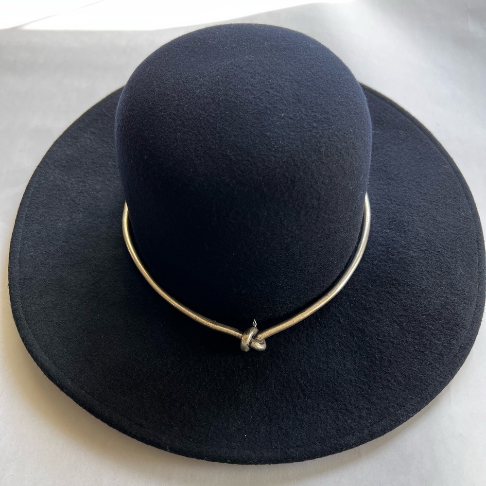 KINK/K Harley Silver Collar Wool Hat Navy M